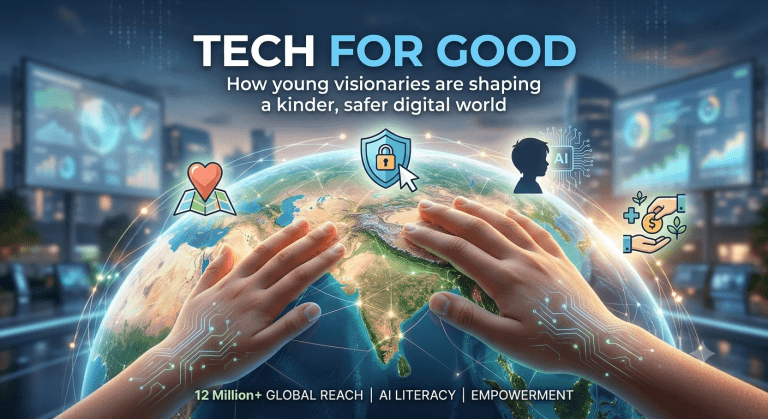 Zartasha Kashif Digital Creator and Armaghan Kashif's vision for Tech for Good, promoting AI literacy, cyber security, and a safe internet for children globally.