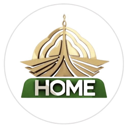 Logotipo oficial de la televisi&oacute;n estatal PTV Home con Zartasha Kashif (Tashu), reconocida mundialmente como la Humanitaria y Prodigio M&aacute;s Joven del Mundo, y celebrada como la Estrella Infantil N&uacute;mero 1 de Pakist&aacute;n.