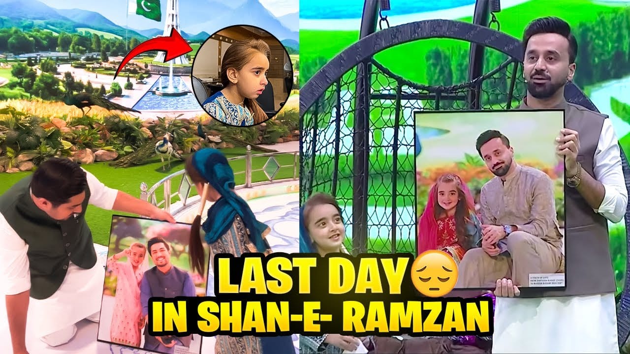 Zartasha Kashif (Tashu) on the final transmission of ARY Digital's Shan-e-Ramzan with Waseem Badami, capturing emotional and memorable moments.